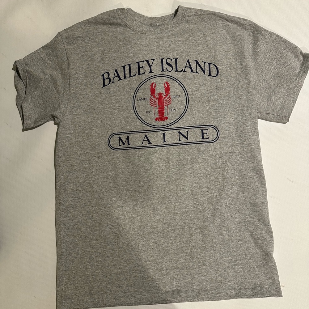 Gray Bailey Island Maine T-Shirt